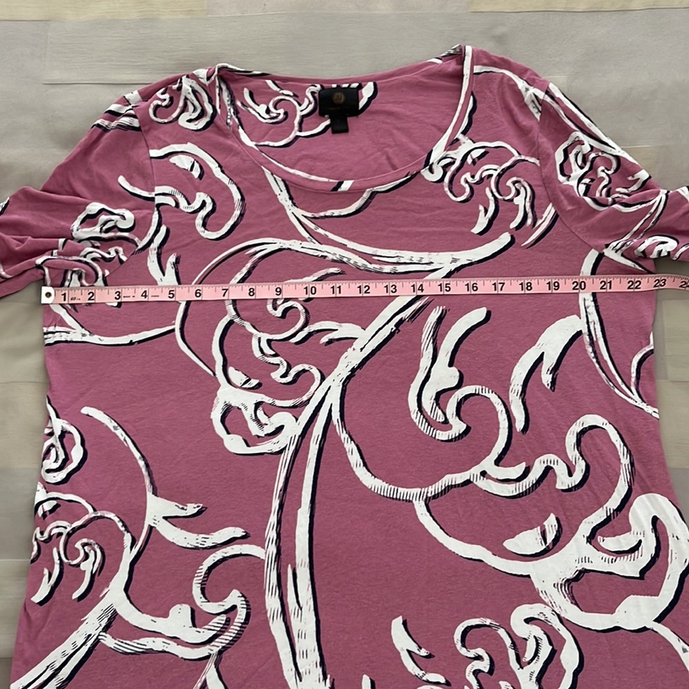 JM Collection printed Top - Picture 3 of 4